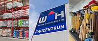 Collage zum neuen Bauzentrum in Villach