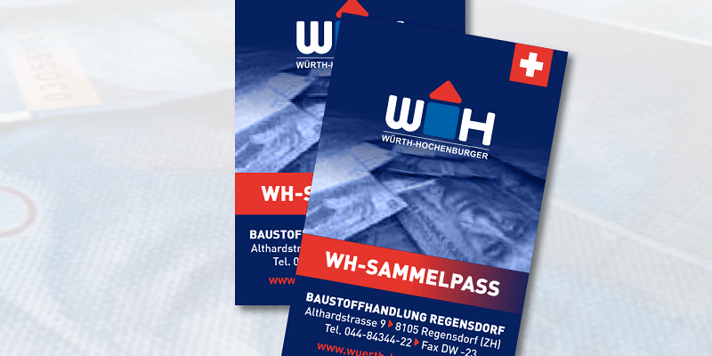 Würth Hochenburger Sammelpass in dunkelblauer Farbe